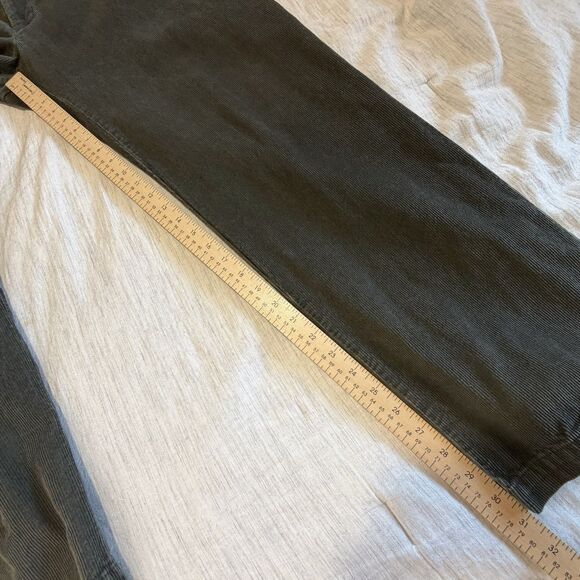 Haggar Men's Straight Fit Stretch Green Corduroy Chino Pants 40 x 32 Adj waist - Picture 16 of 16